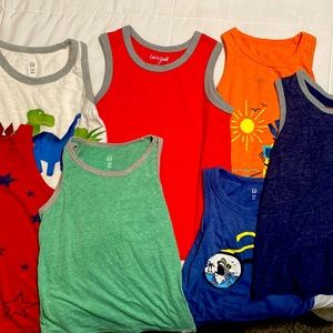 (7) 4T Toddler Boy Tank Top Bundle